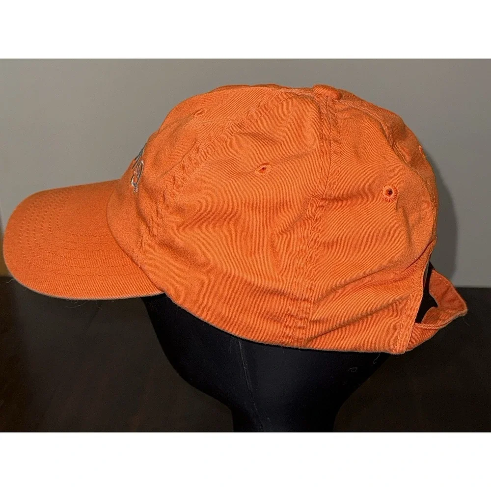 Port Authority Hat Cap Strap Back Orange Telvent DTN Agriculture Farming
